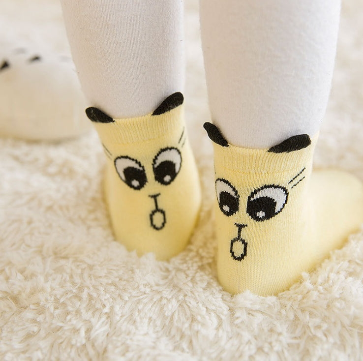 Nouveauté chaussettes nouveau-né dessin animé coton bébé chaussettes antidérapantes bébé coton chaussettes 
