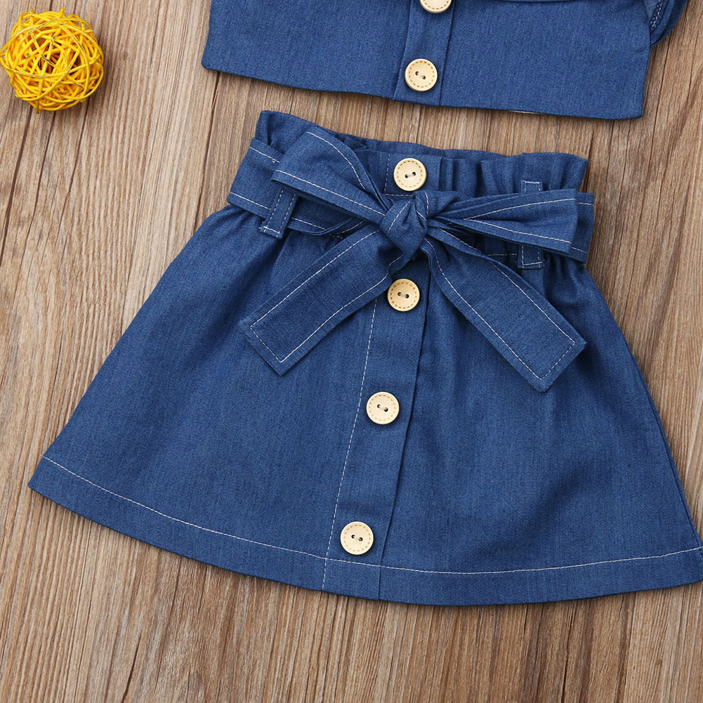 Jupe à bretelles pour filles, vêtements pour enfants