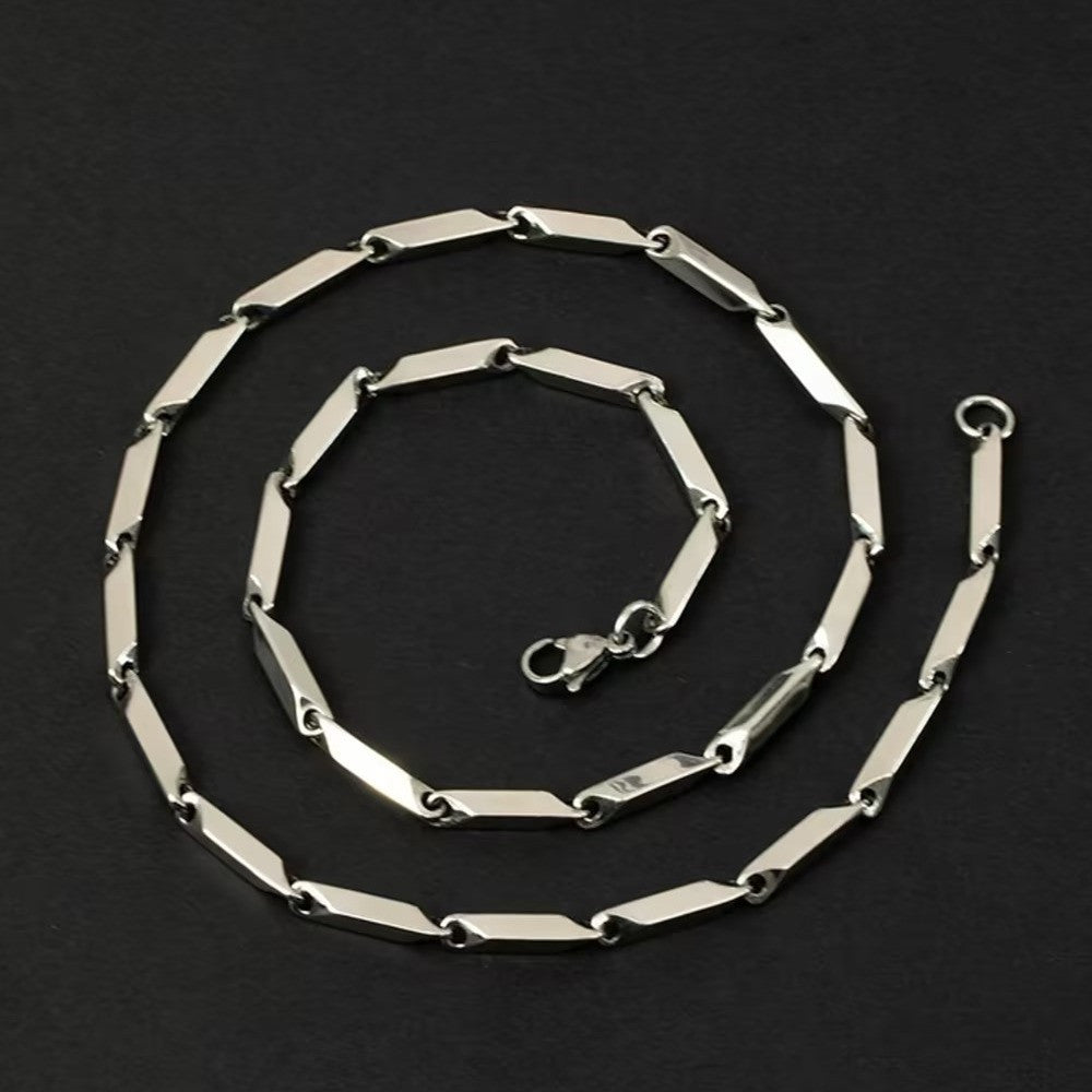 Accessoires d'ornement en titane et acier, tendance, Style Simple, personnalité, sens élevé, accessoires d'ornement européens et américains