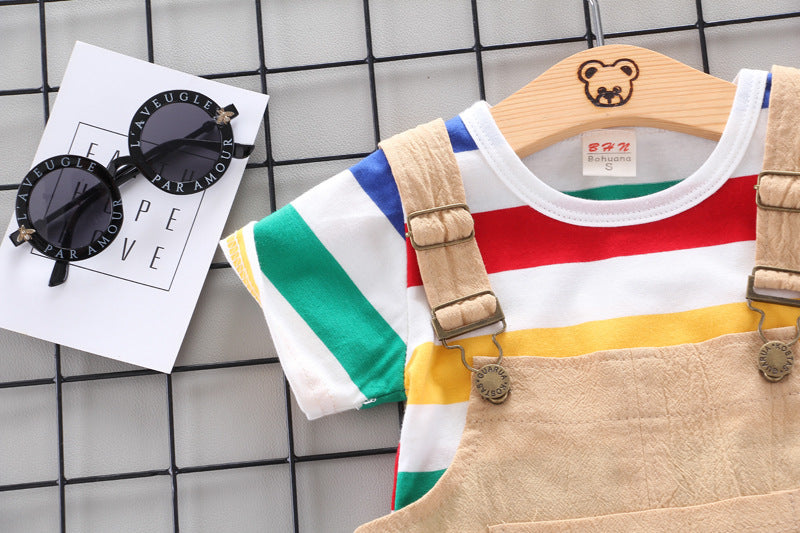 Salopette arc-en-ciel Filles Bébé Enfants