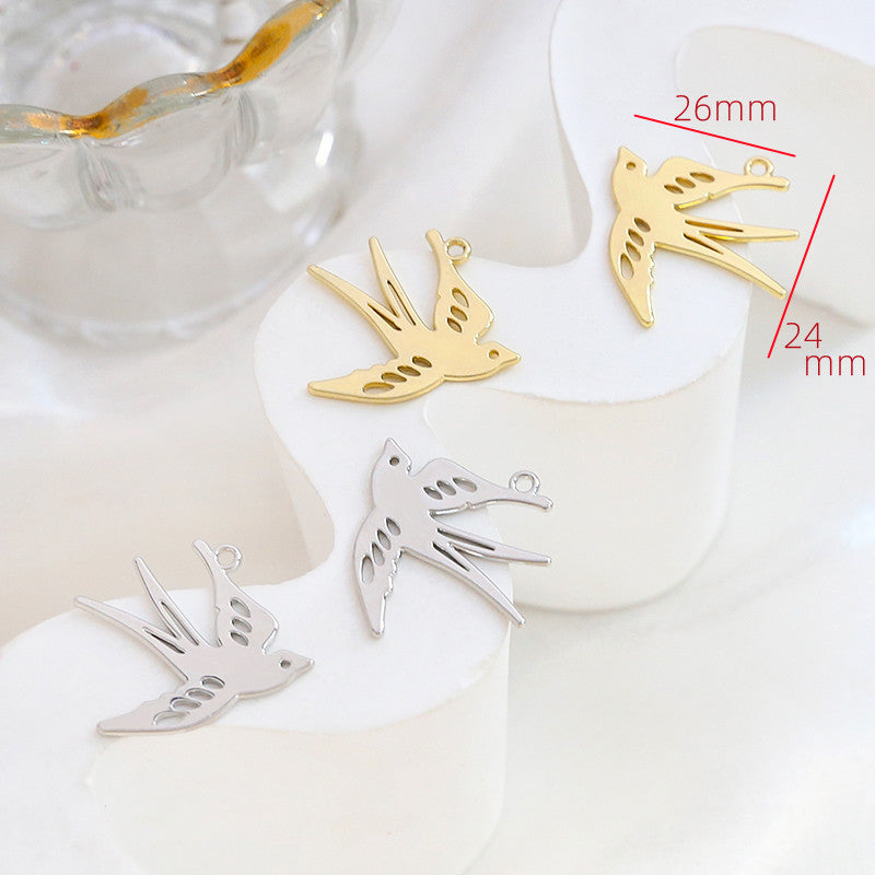 Spring Swallow Pendant DIY Handmade Bracelet Necklace Earring Accessories Material