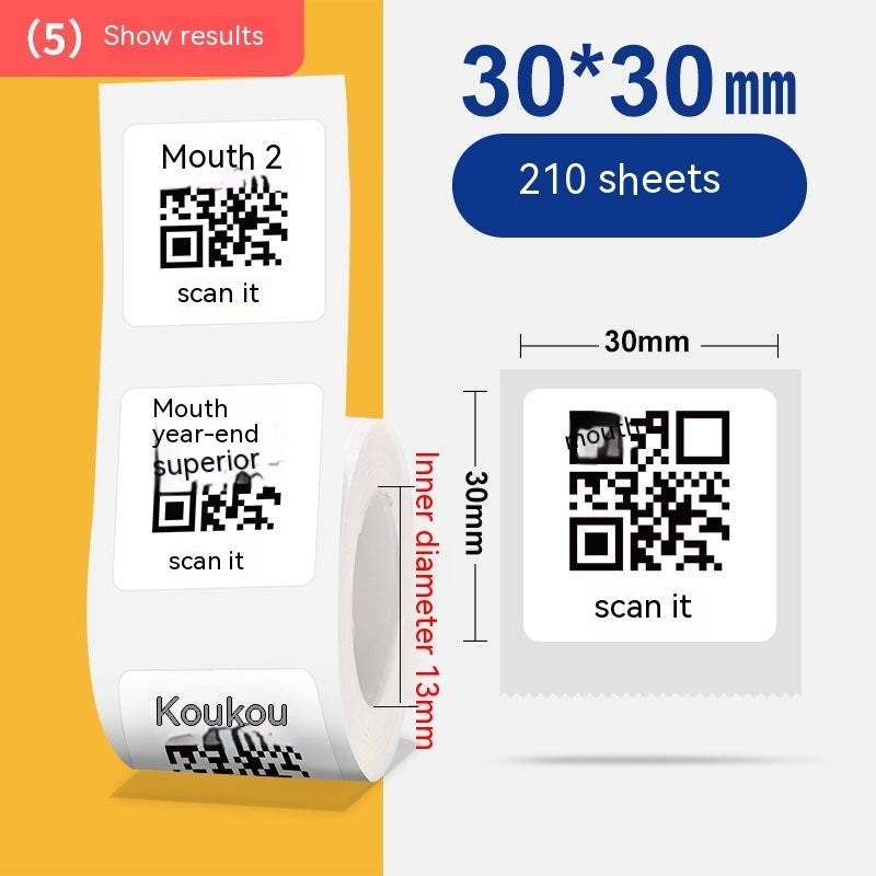 Autocollant adhésif de papier d'impression d'étiquettes en papier thermosensible à quatre épreuves