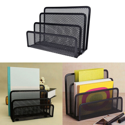 Etagères à livres Organisateur de bureau Bureau Maille Maison Métal 1pcs 