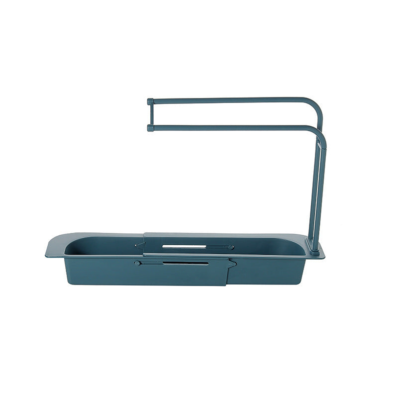 Support étagères d'évier télescopique, panier de vidange de rangement extensible pour la cuisine domestique
