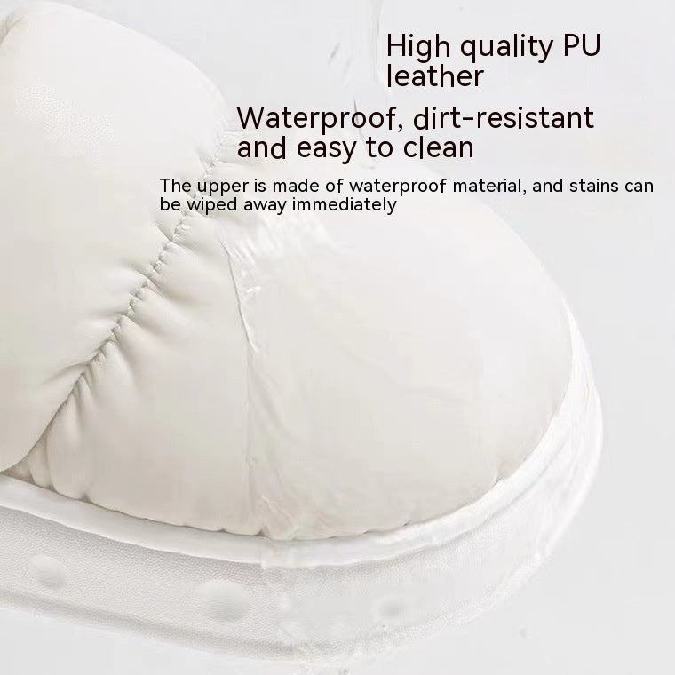 Pantoufles d'hiver imperméables en coton pour femmes
