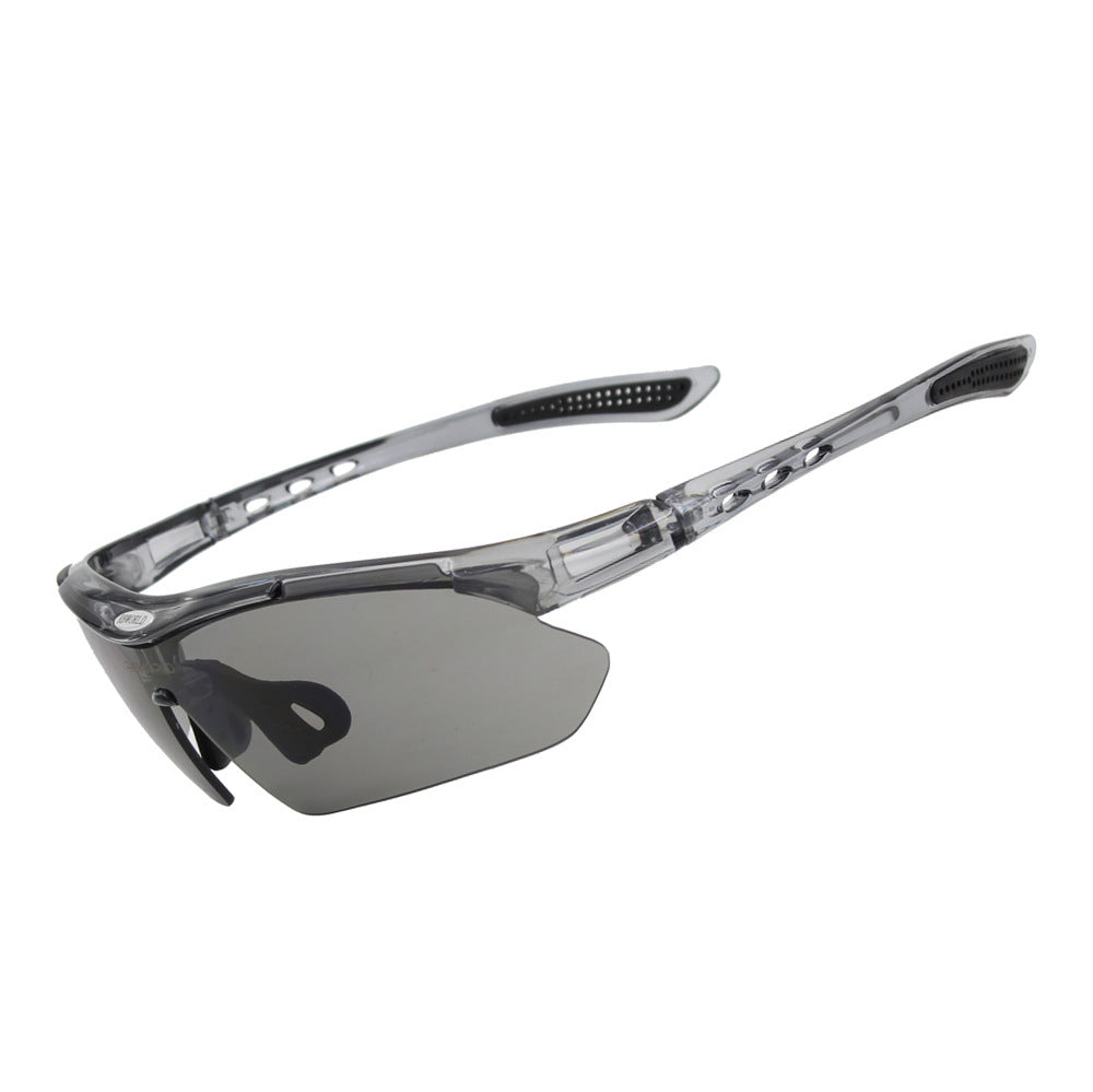 Cycling glasses 3 lenses outdoor sports anti-ultraviolet bicycle glasses anti-wind and sand myopia HD sunglasses
