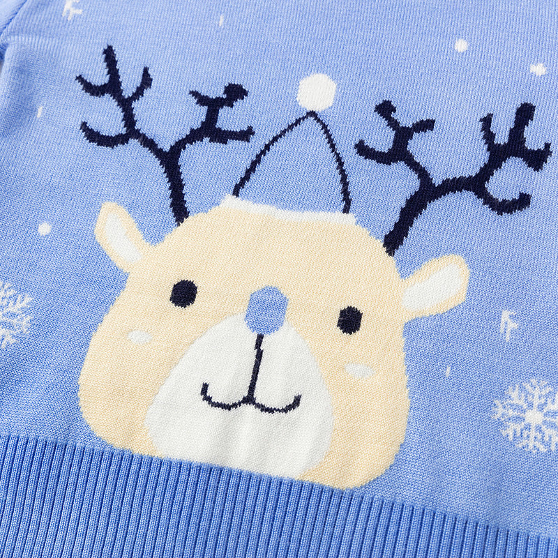 Jersey navideño con copos de nieve
