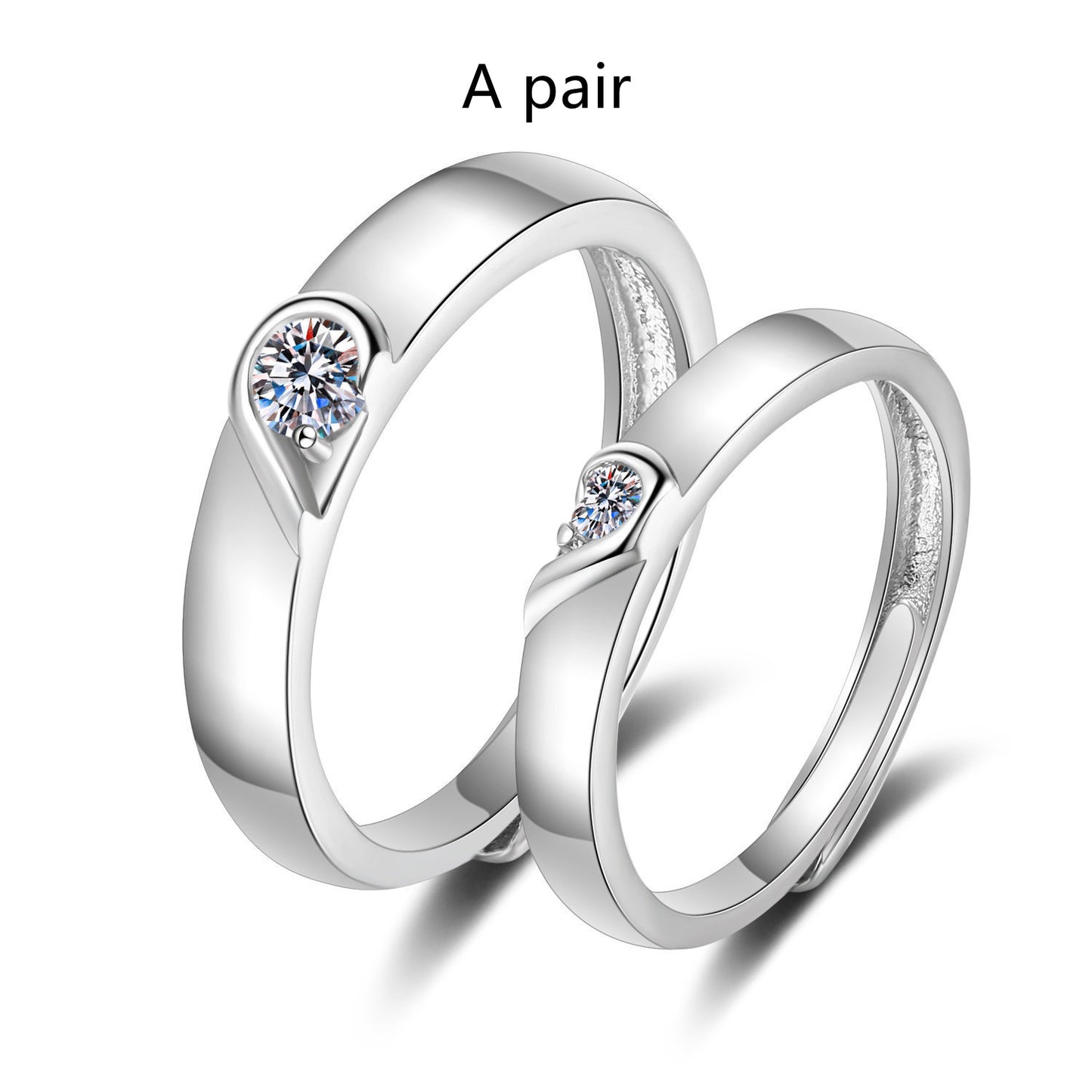 Bague de confession de couple, amour, gros diamant, poupée, boîte à bagues en peluche