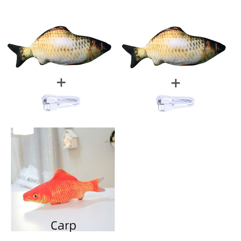 Version sans pince à chat - Jouet de poisson électrique de simulation de poisson sauteur électrique