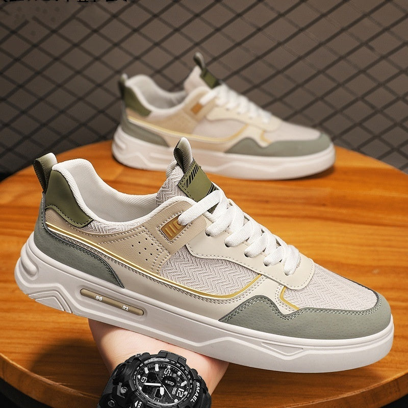 Zapatos blancos de moda versátiles para hombre