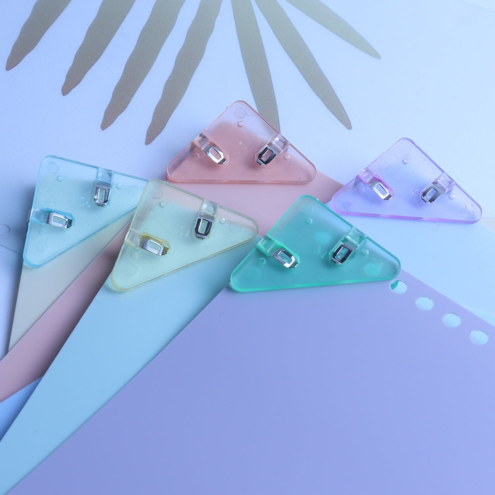 Clip de esquina de almacenamiento de archivos para estudiantes Ins