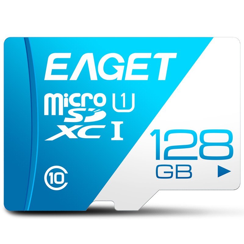Tarjeta Micro SD EAGET T1 de 64GB, 32GB, 16GB, tarjeta de memoria de 128GB, tarjeta TF Class10 UHS-I, tarjeta de memoria Microsd de 80MB S para teléfono inteligente