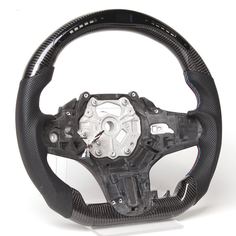 Volant de sport de voiture LED multifonctionnel intelligent en Fiber de carbone X3x5