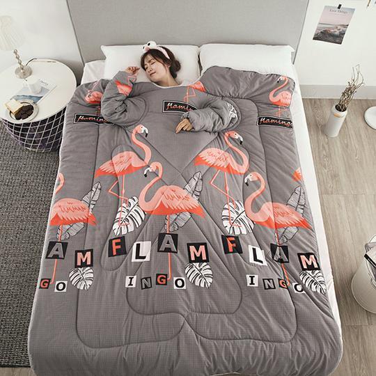 Couette d'hiver paresseuse avec manches