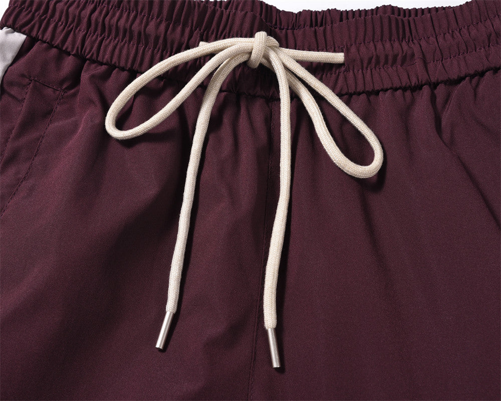 Men's Loose Side Stitching Contrast Color Casual Pants