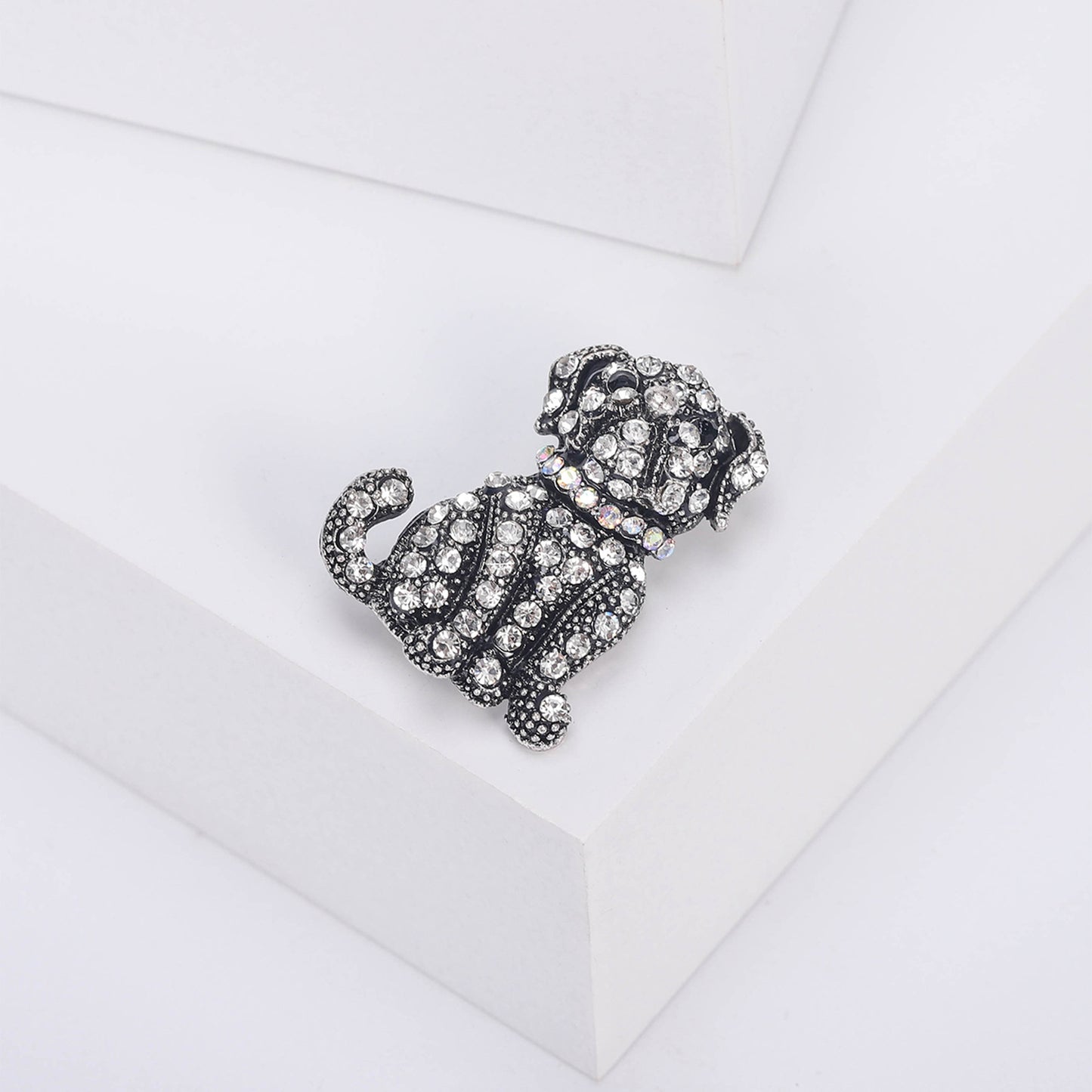 Broche créative en diamant d'eau pour animaux