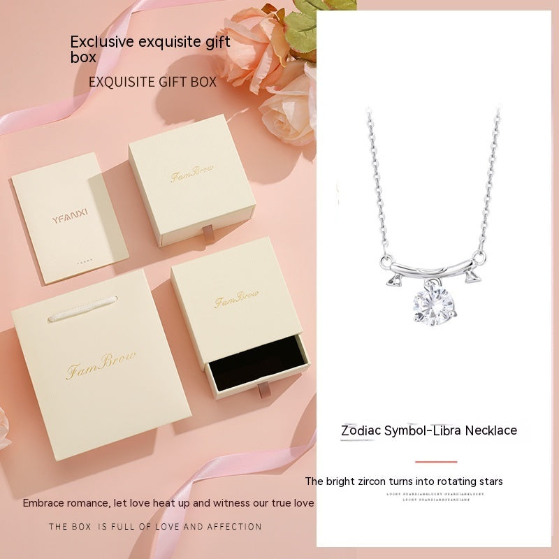Collier Douze Constellations Femme Argent Sterling