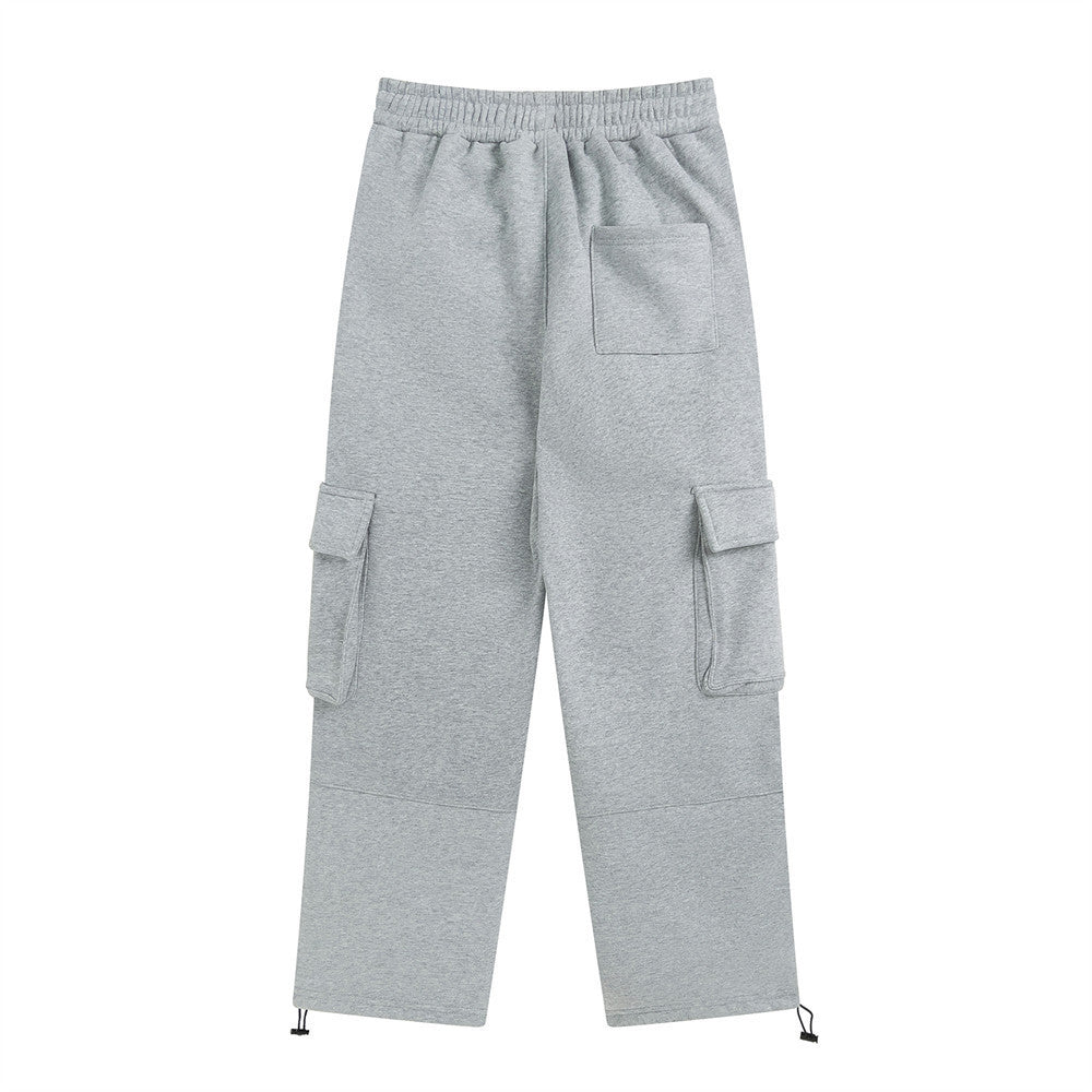 Men's Solid Color Loose Casual Sports Pants