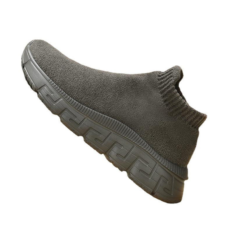 Technologie volant tissé Surface hiver à la mode respirant confortable chaussures décontractées à enfiler