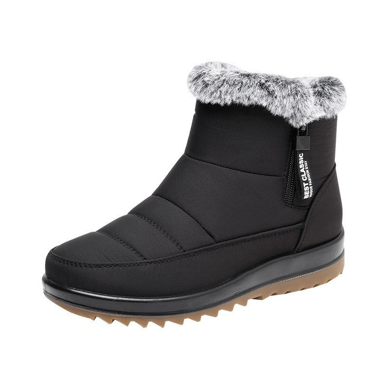 Bottes thermiques en coton épais, antidérapantes, imperméables, doublées de polaire, fond complet des tendons