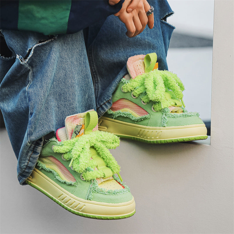 Zapatos de pan estilo universitario a juego de moda para hombre