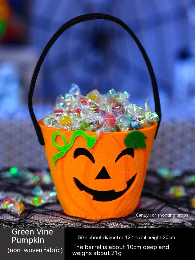 Halloween Pumpkin Bag Portable Children Props