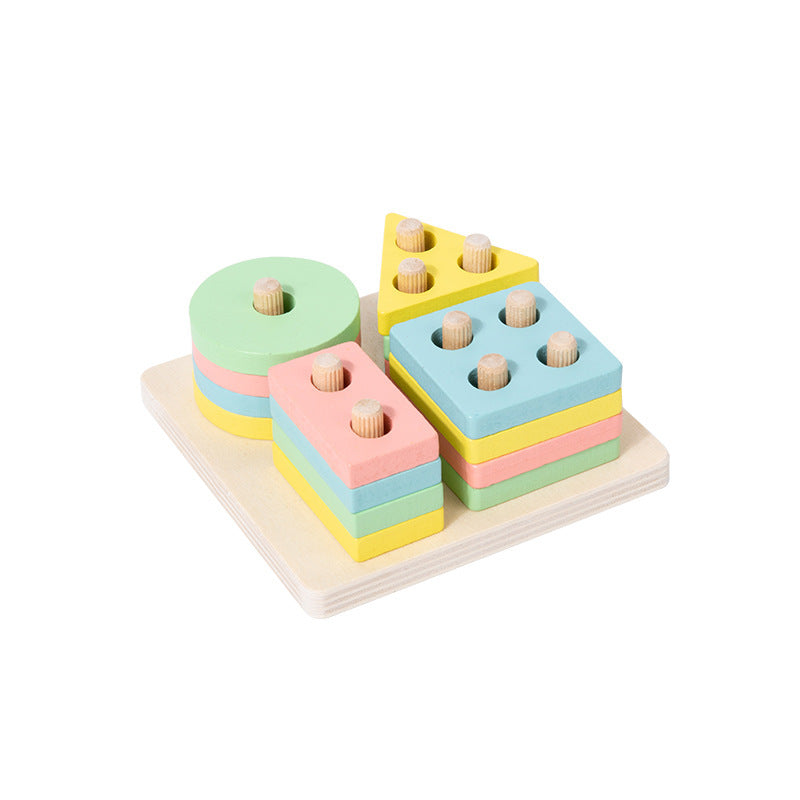 Jouets Montessori pour la petite enfance, blocs de reconnaissance des couleurs correspondant aux enfants de 1 à 3 ans