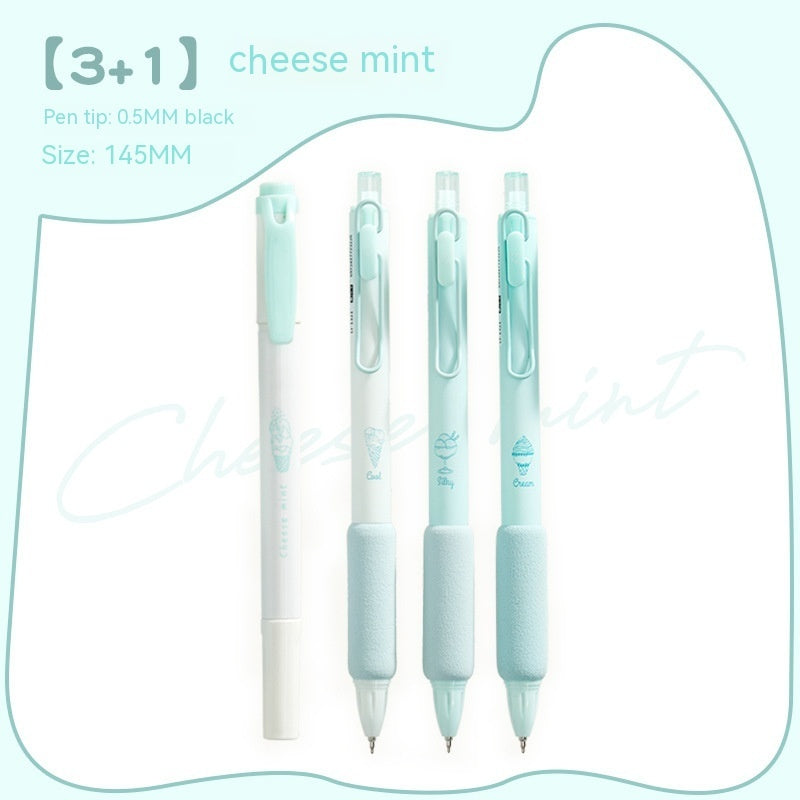 Oficina de aprendizaje, prensa de esponja para helado, pluma Neutral, fluorescente de doble cabeza