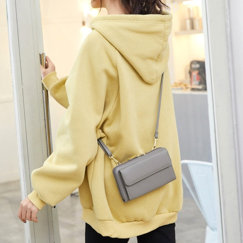 Anti-Theft Credit Card Touch Screen Phone Bag All-match Crossbody Wallet