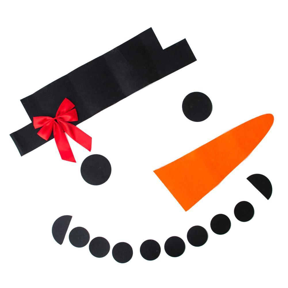 Decoración navideña de muñeco de nieve DIY