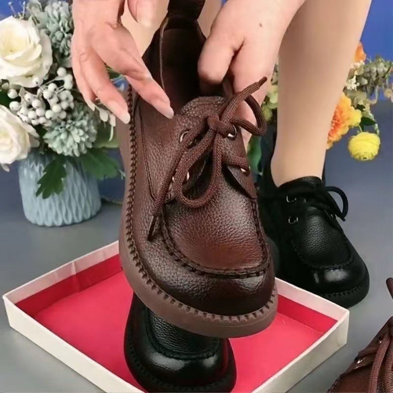 Mocasines con plataforma y aumento de fondo suave