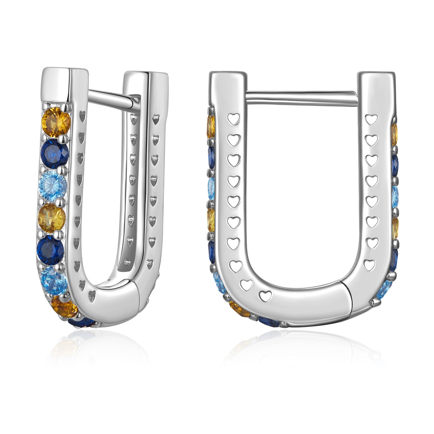 Clip d'oreille classique en forme de U, vêtements personnalisés européens et américains, perceuse de gang, boucles d'oreilles en alliage de cuivre
