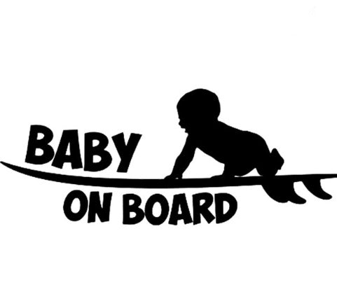 Autocollants de voiture bébé à bord autocollants de voiture d'avertissement de bébé mignon