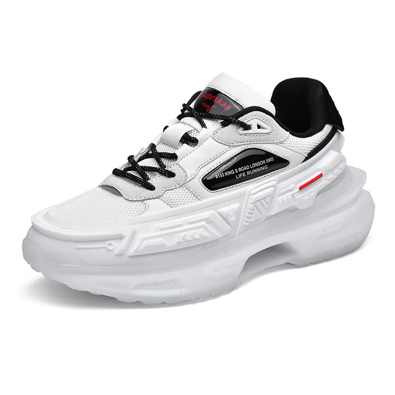 Baskets de course à plateforme Popcorn, chaussures basses décontractées Qiankun Wheel Mecha