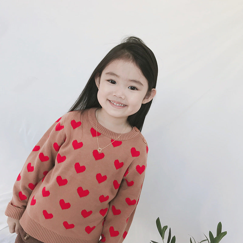 Cárdigan de invierno para niñas, suéter para niños, diseño de bolas, cárdigans tejidos para bebés, suéter informal para niños pequeños, suéter de lana para niñas