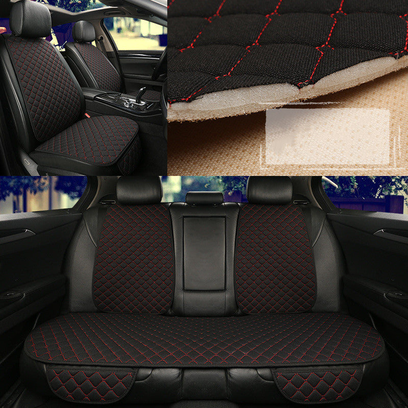 Protector de funda de asiento de coche de lino