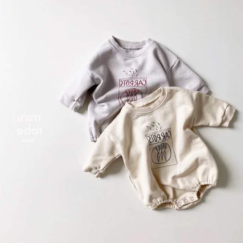 Barboteuse imprimée douce et confortable pour bébé