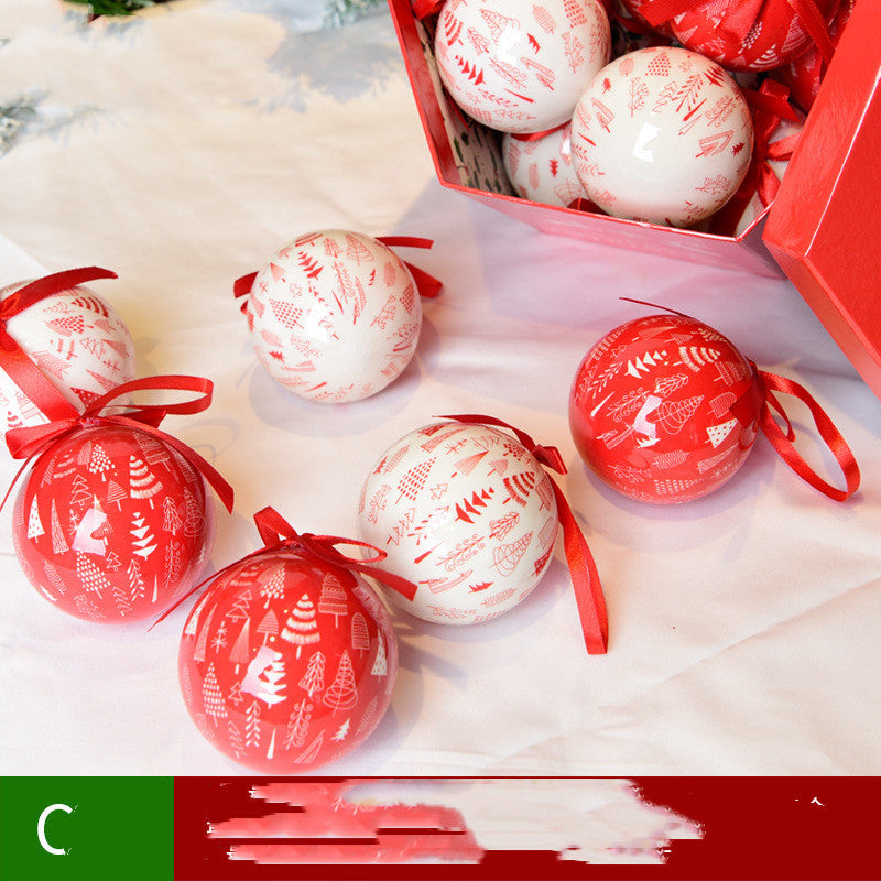 Caja de regalo de Navidad con colgante de decoración de árbol de Navidad