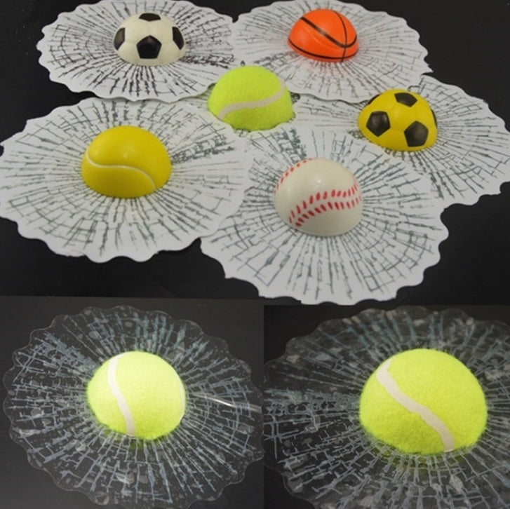Chaud 3D stéréo football basket-ball tennis baseball tennis fou voiture verre véhicule à moteur fournitures en gros étiquetage