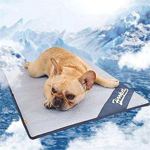 Tapis de refroidissement pour chien tapis d'été pour chiens chat couverture respirante coussins de glace pour chat lavable canapé respirant lit pour chien tapis pour animaux de compagnie