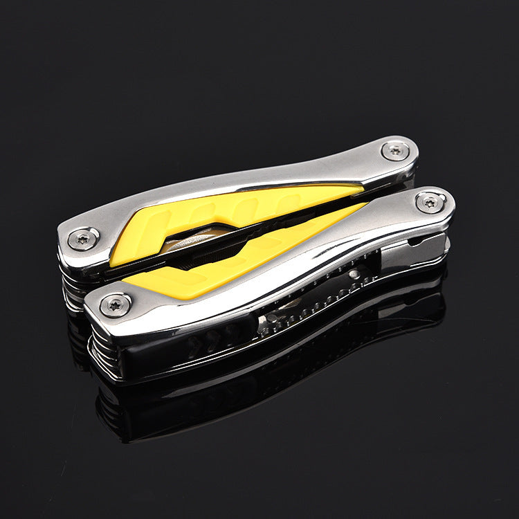 Pince à couteau multifonction pliable pour l'extérieur, pince portable en acier inoxydable, pince à outils portable polyvalente pour l'extérieur 