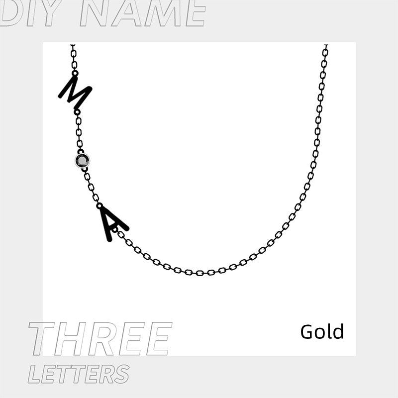 Stainless Steel 26 Alphabet Name Necklace
