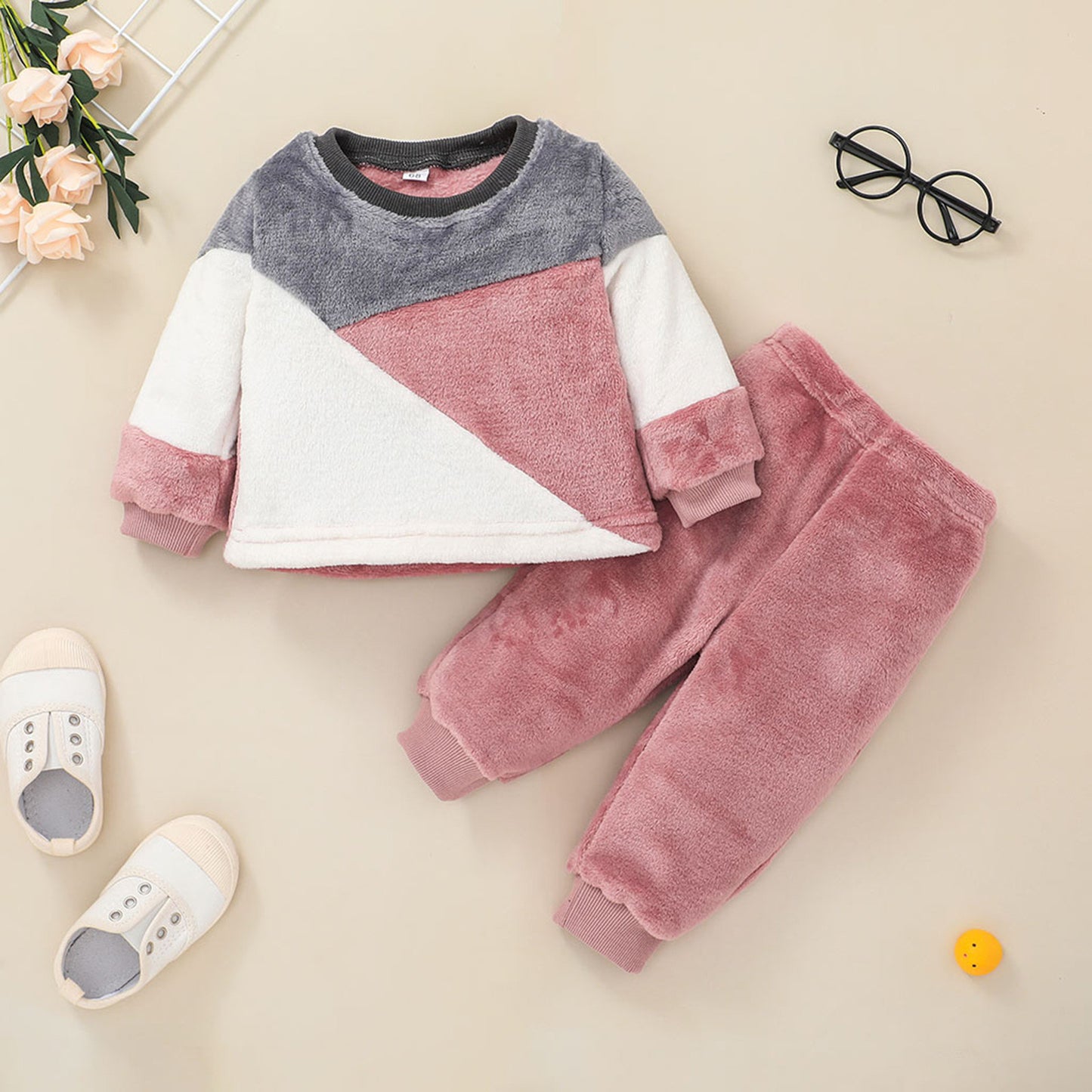 Bébé décontracté bébé pull costume vêtements pull deux pièces costume