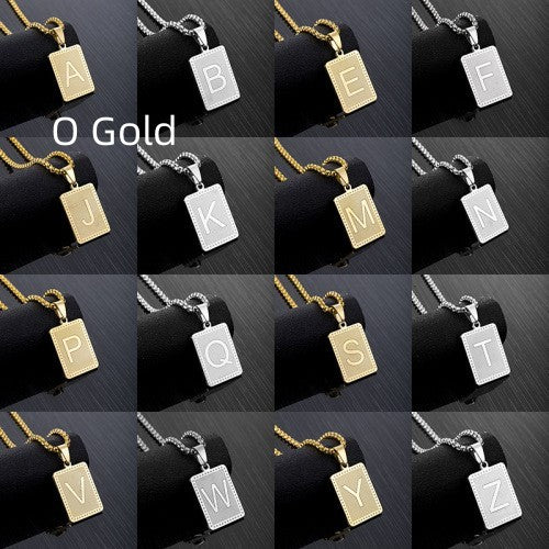 Women's Letter Fashion Stainless Steel Pendant Necklace