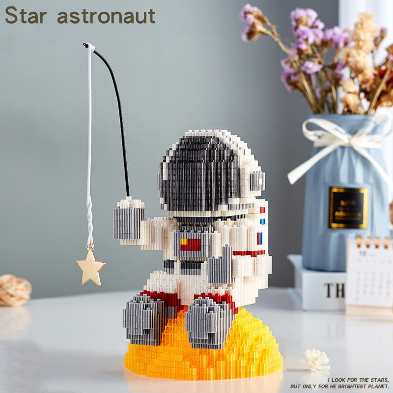 Mini Micro fusée blocs de construction espace lune Satellite astronaute diamant briques constructeur jouets pour enfants cadeaux