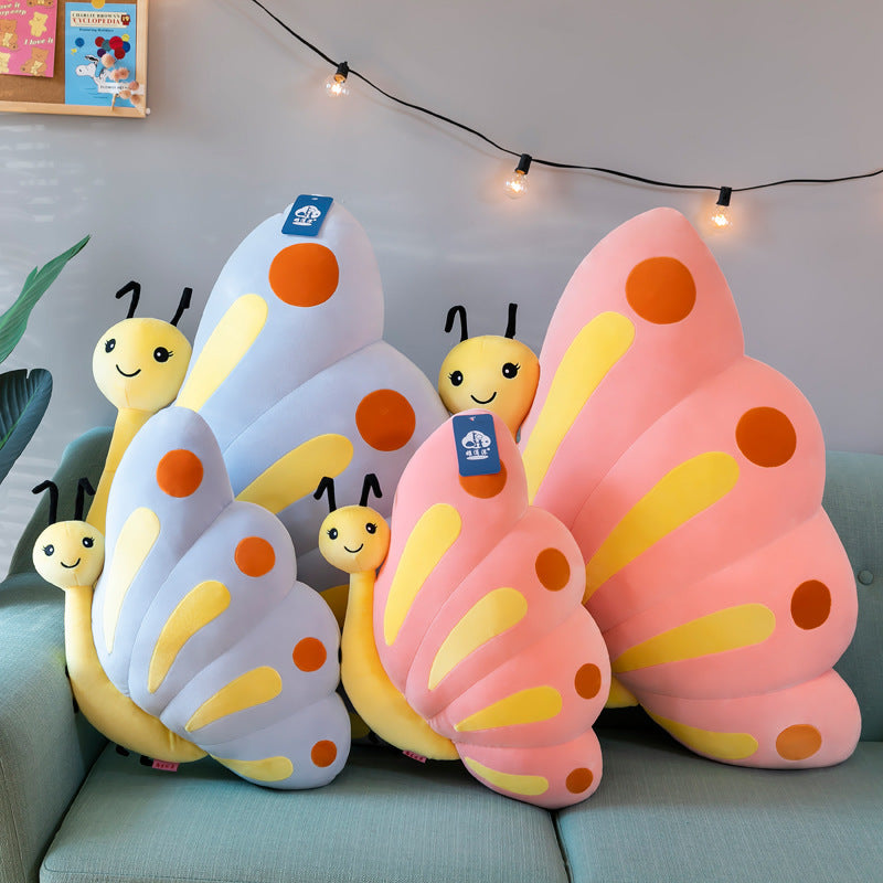 Nouveau jouet créatif en peluche d'insecte d'oreiller de papillon