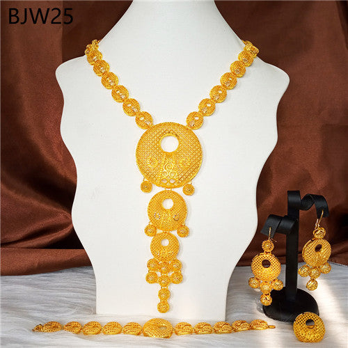 24K Gold Plated Banquet Necklace Suit