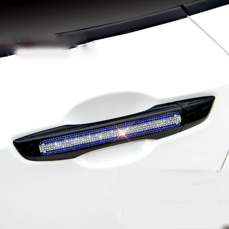 Pegatinas para manijas de puertas de automóviles con incrustaciones de diamantes