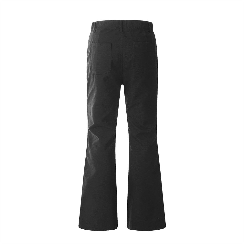 Layered Stitching Design Sense Flared Pants Men