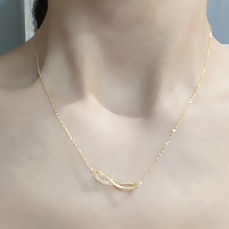 Collier d'été en argent 925 avec 8 mots, amour infini, bijoux pour femmes